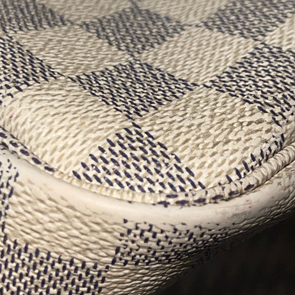 Lv Damier azur mm neverfull bag 12.6x11.4x8 - Picture 7 of 15